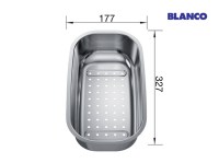 MEDIDAS CUBETA ADICIONAL PERFORADA INOX BLANCO